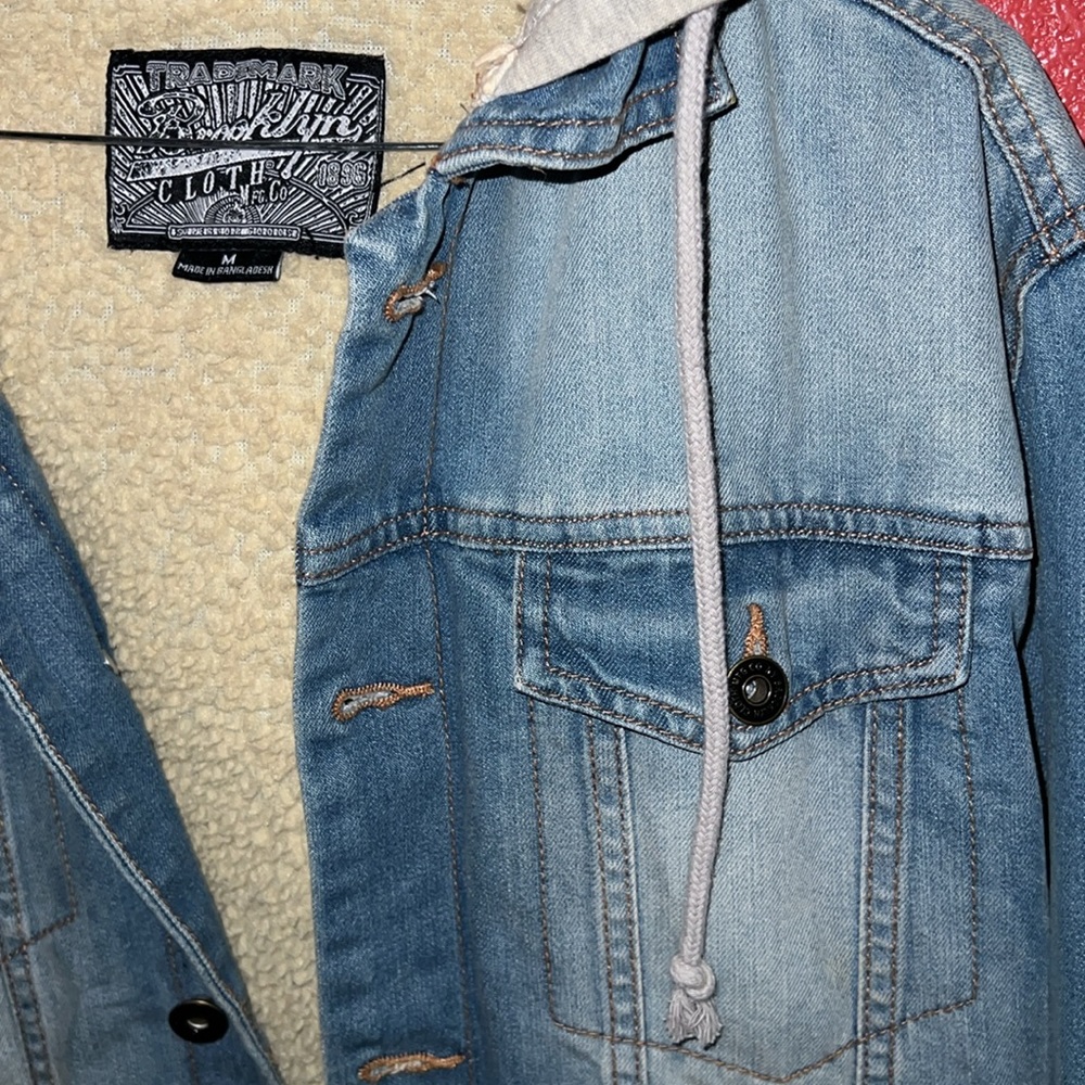 Trademark Brooklyn Clothing Manufacturing Co. Hooded Jean Jacket Medium